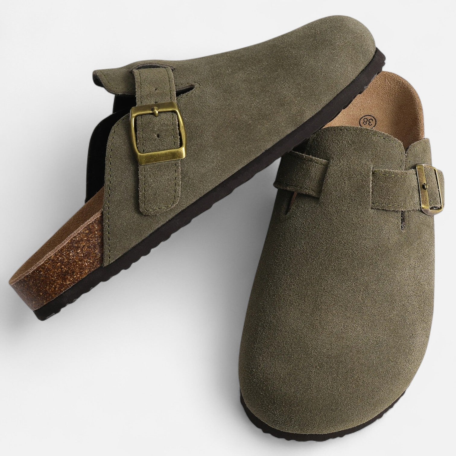 Men’s Suede Mules – Sculpted Clog-Inspired Comfort