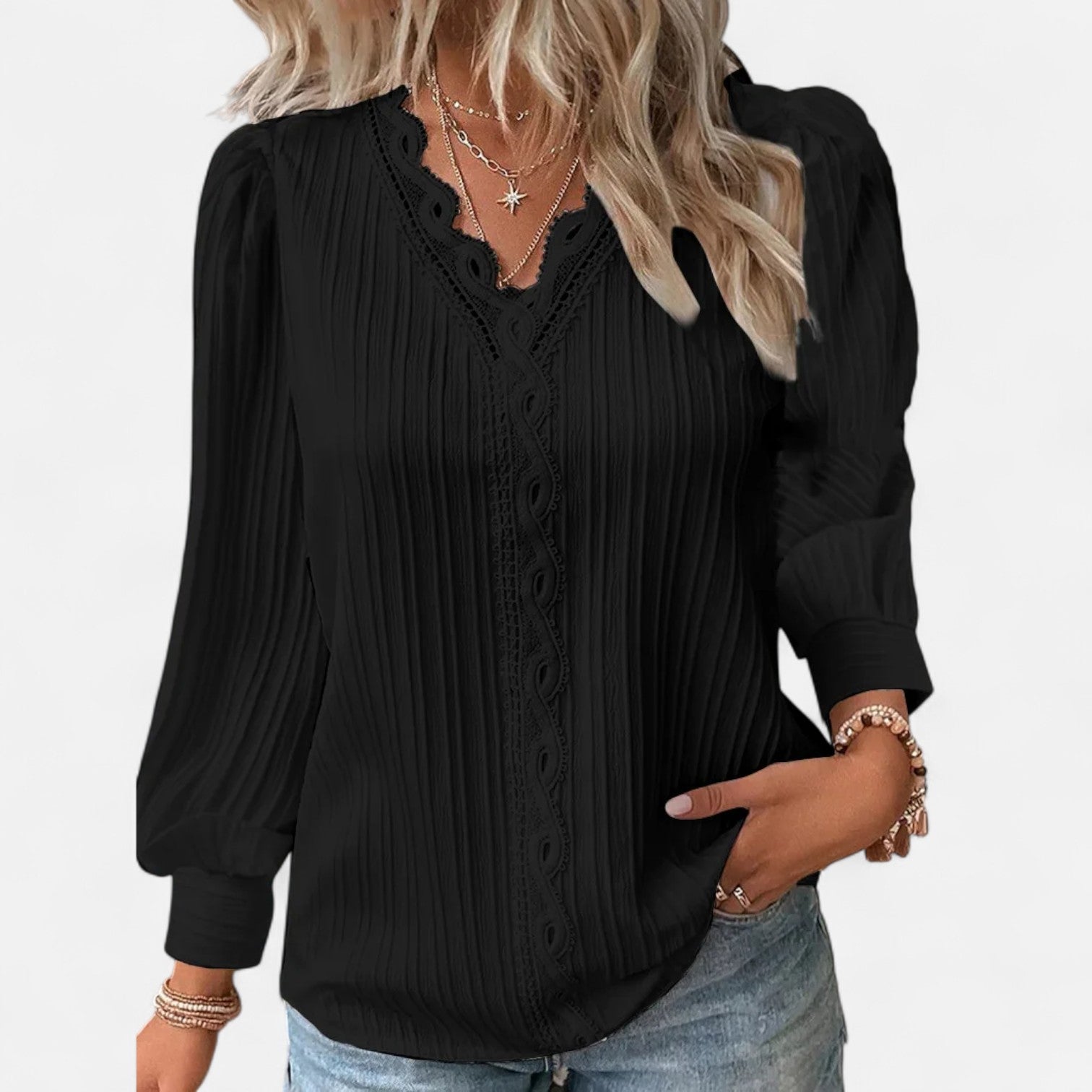 Women’s Chic Blouse – Tailored Silhouette, Effortless Polish