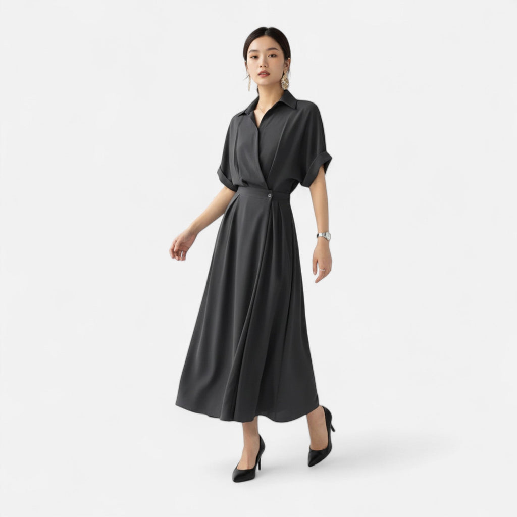 Women’s Shirt-Dress in Cotton-Blend Riviera Heritage