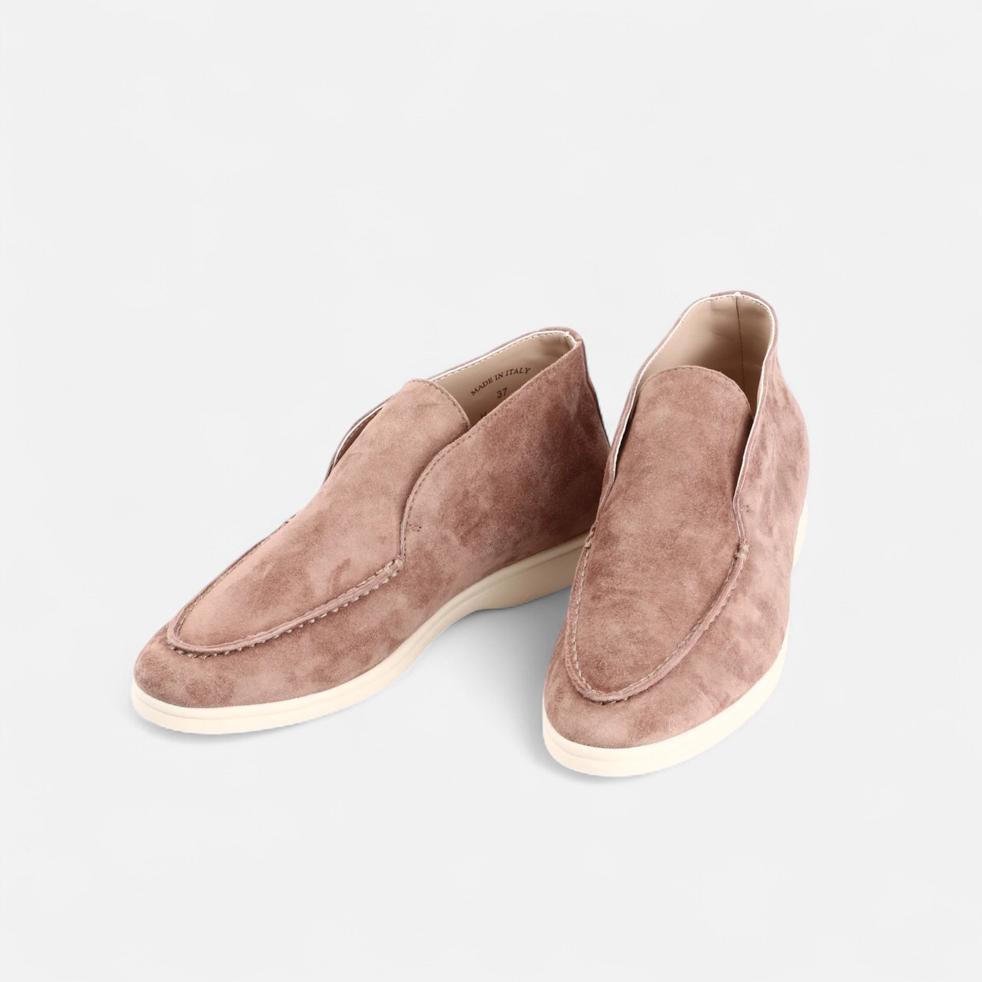 Men’s Suede Mule Loafers in Heritage Camel