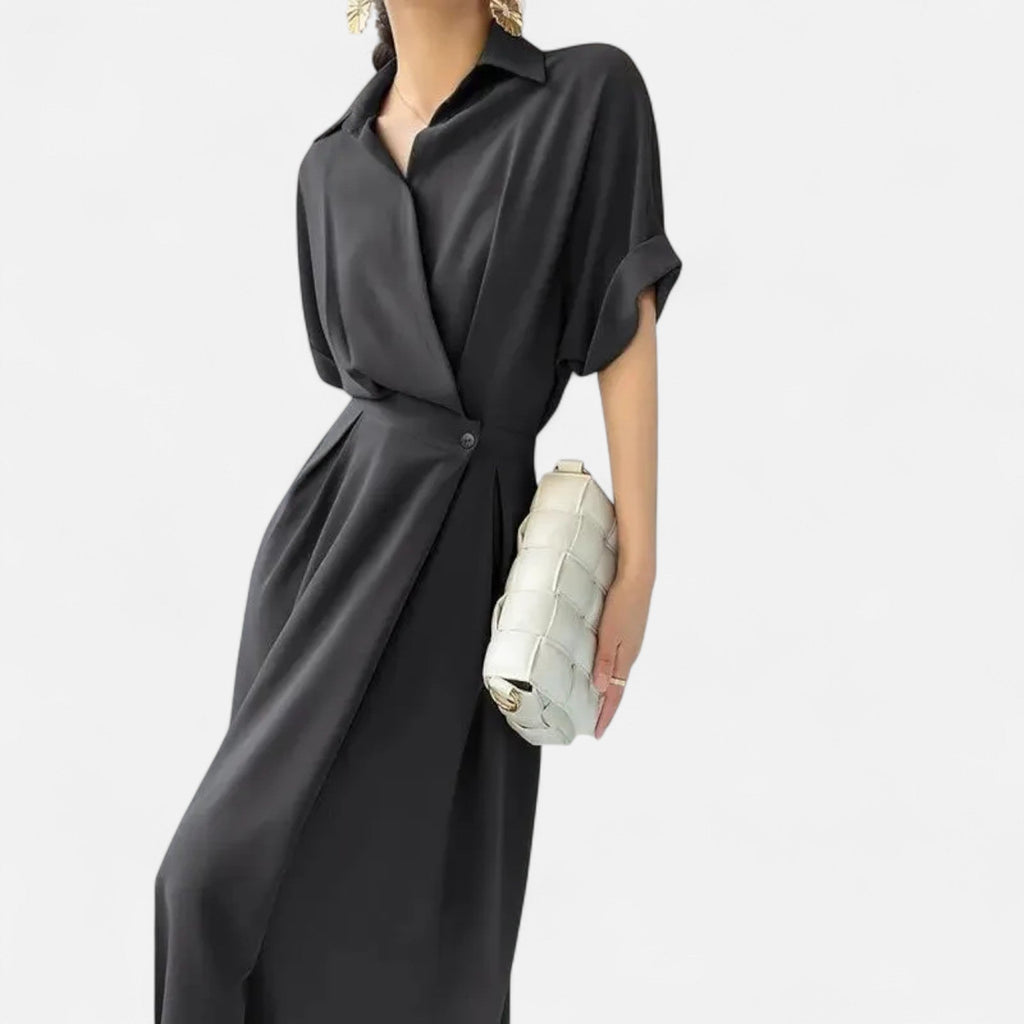 Women’s Shirt-Dress in Cotton-Blend Riviera Heritage