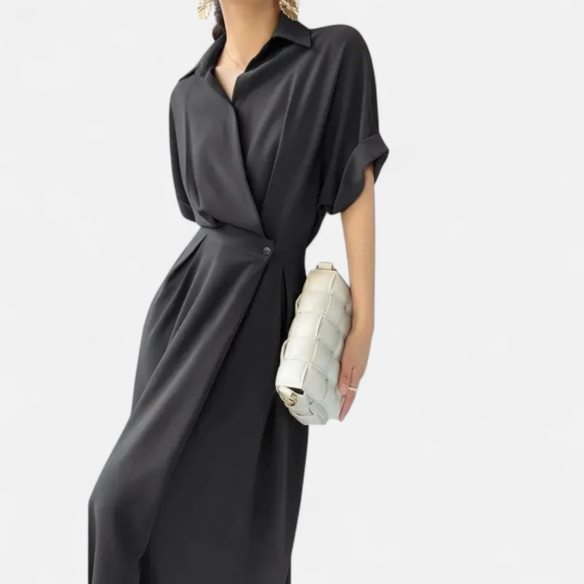 Women’s Shirt-Dress in Cotton-Blend Riviera Heritage