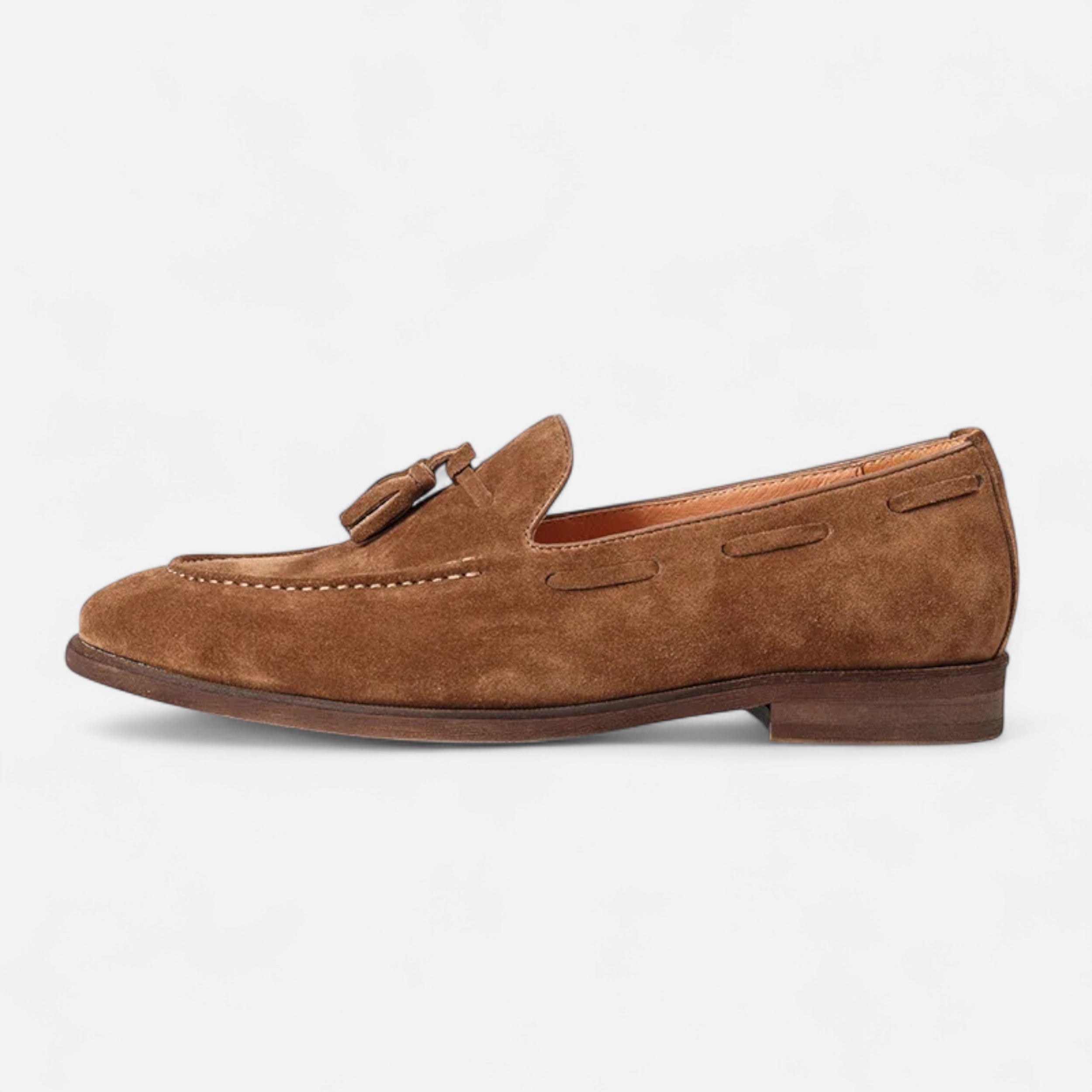 Men’s Nubuck Leather Loafers | Classic British Style
